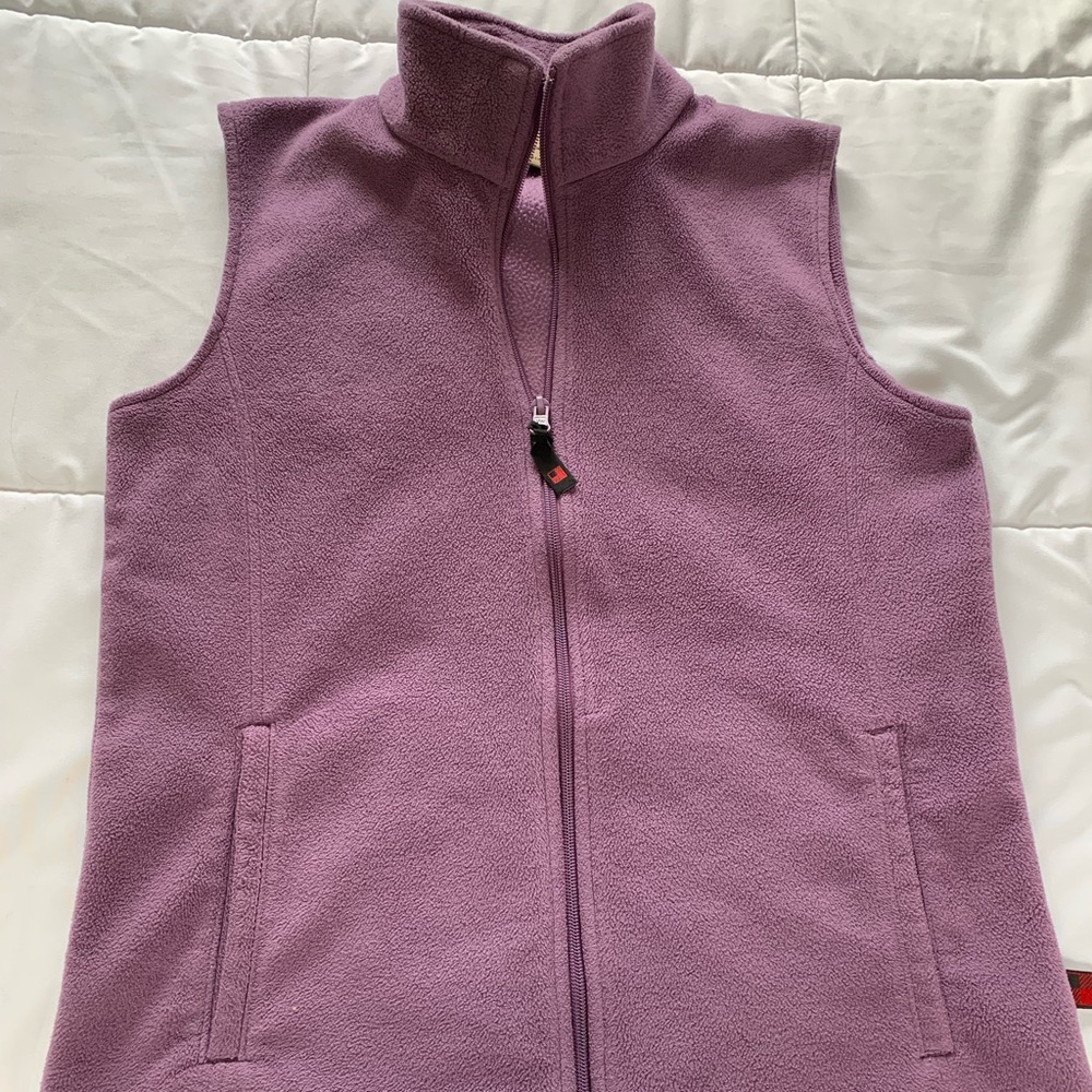 Wool rich fleece vest